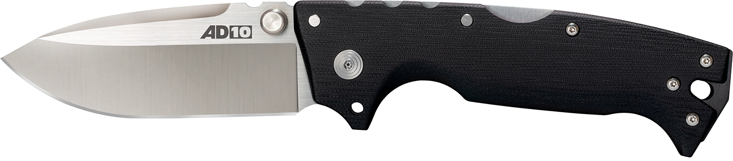 Cold Steel CS28DD AD-10  4″ Folding Drop Point Plain S35VN SS Blade/Black G10 Handle Includes Pocket Clip