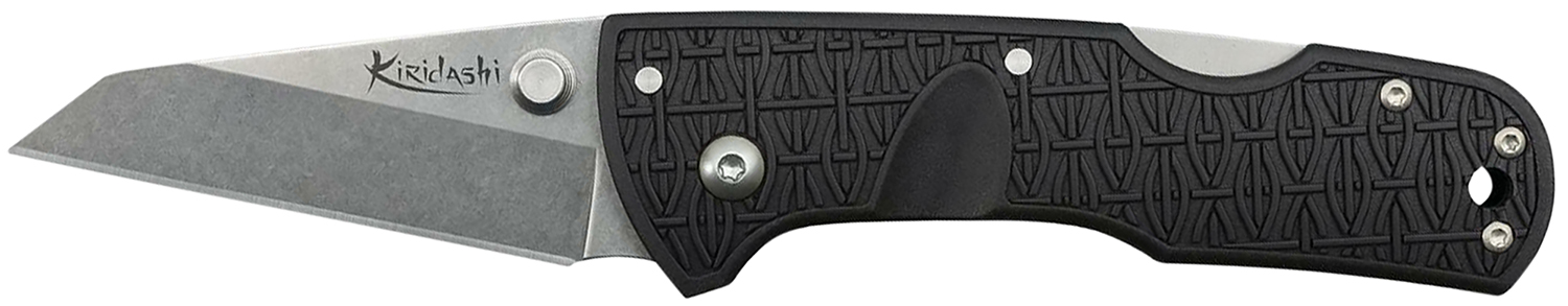 Cold Steel CS20KPL Kiridashi 2.50″ Folding Sheepsfoot Plain 4116 Stainless Steel Blade/Black Griv-Ex Handle Includes Pocket Clip