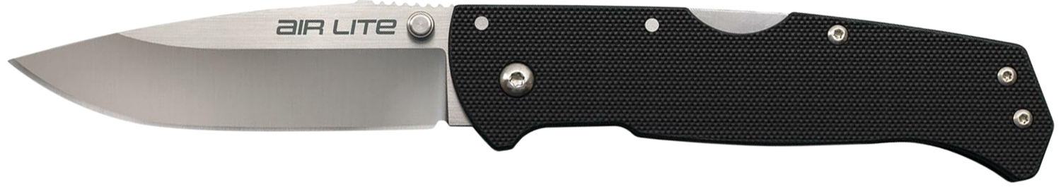 Cold Steel CS26WD Air Lite 3.50″ Folding Drop Point Plain AUS-10A SS Blade/Black G10 Handle Includes Pocket Clip