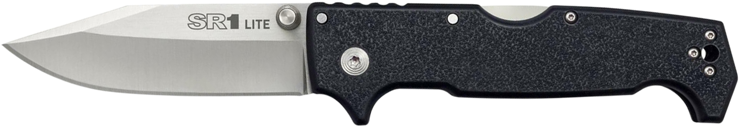 Cold Steel CS62K1 SR1 Lite 4″ Folding Clip Point Plain 8Cr13MoV SS Blade/Black Griv-Ex Handle Includes Pocket Clip