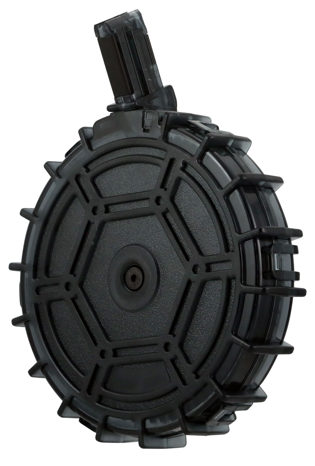 ProMag REMA4 Standard 70rd Drum 22 LR Fits Remington 597 Smoke Polycarbonate