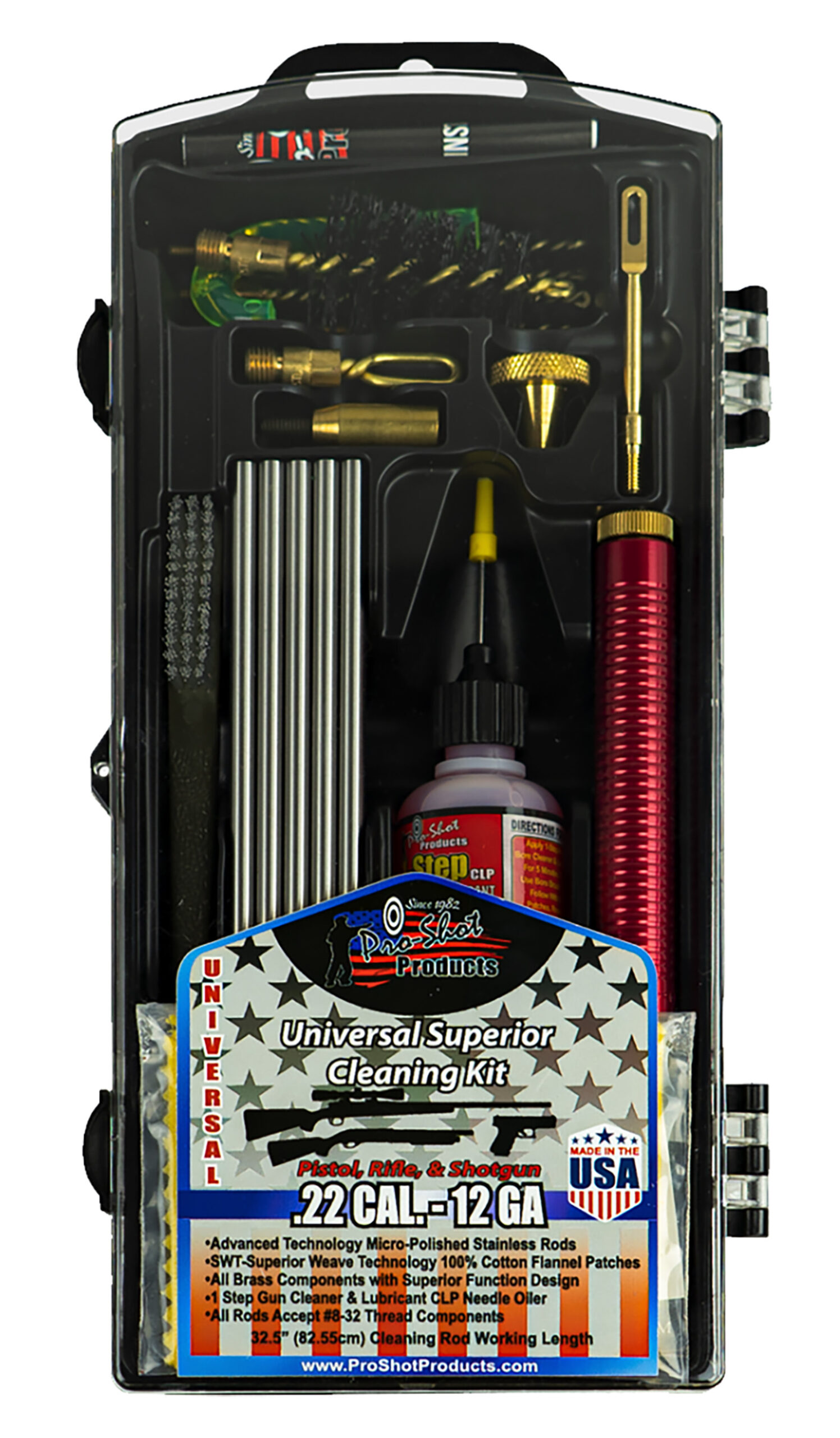 Pro-Shot PSUVKIT Universal Classic Box Kit Multi-Caliber Multi-Gauge/Yellow Plastic Case