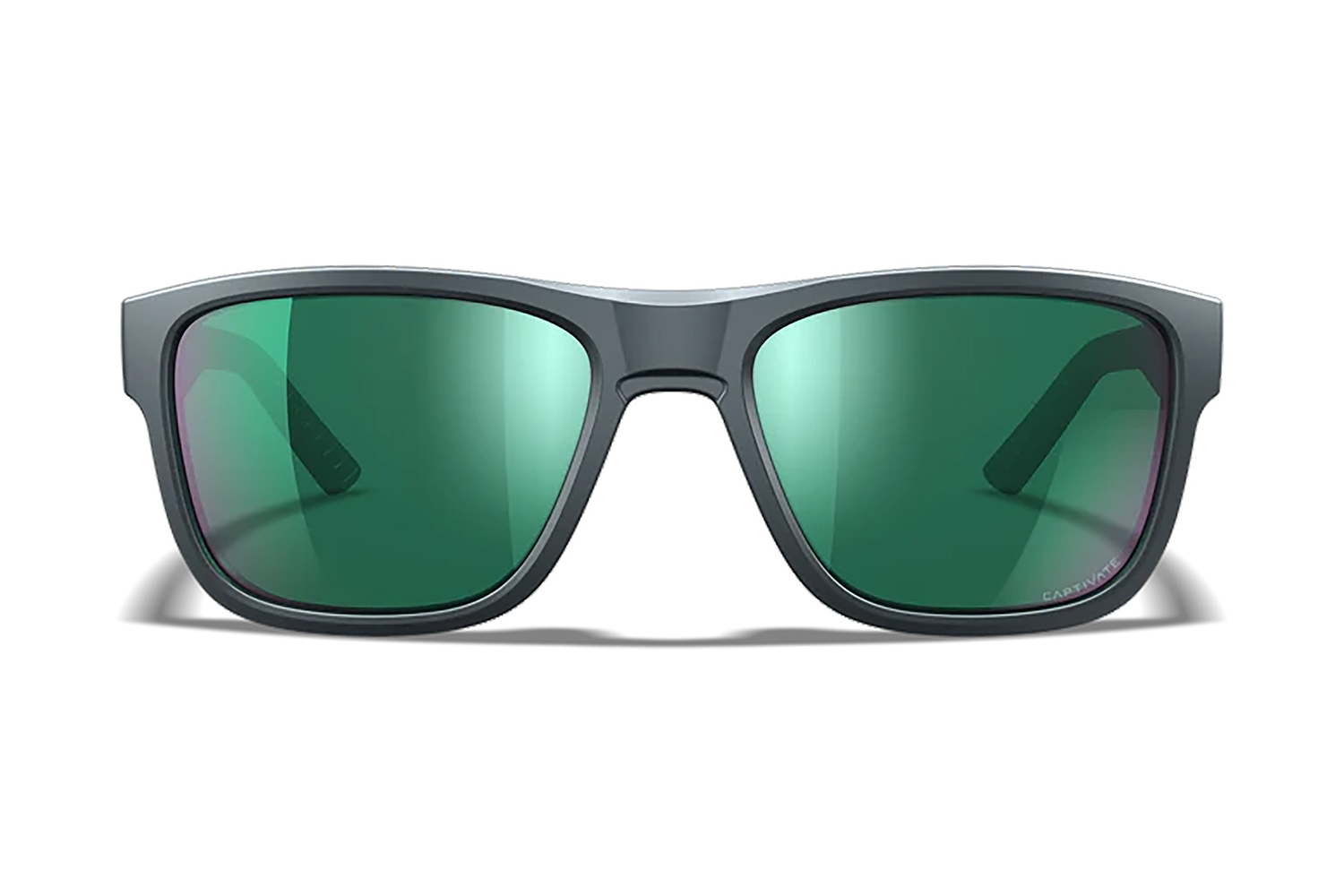 Wiley X AC6OVN17 Ovation Green Mirror Lens Dark Gray Frame