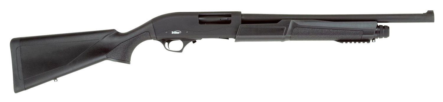 TriStar 23160 Cobra III Tactical Pump 12 Gauge 18.50″ 5+1 3″ Black Rec/Barrel Black Synthetic Stock Right Hand (Full Size) Includes 1 Cylinder MobilChoke
