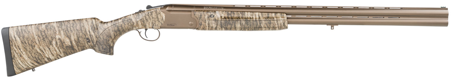 TriStar 35228 Hunter Mag II 12 Gauge 3.5″ 2rd 28″ Midnight Bronze Vent Rib Barrel/Receiver, Mossy Oak Digital BottomLands Stock
