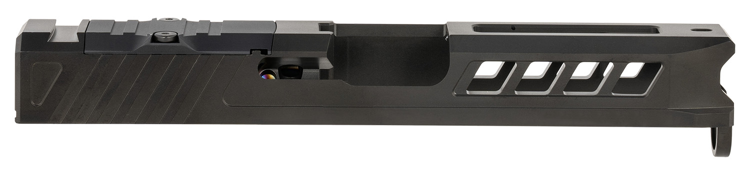 True Precision Inc TPG19SBCRMR Axiom Optic Cut Slide Fits Glock 19 Gen1-3 Black DLC Anodized 416R Stainless Steel