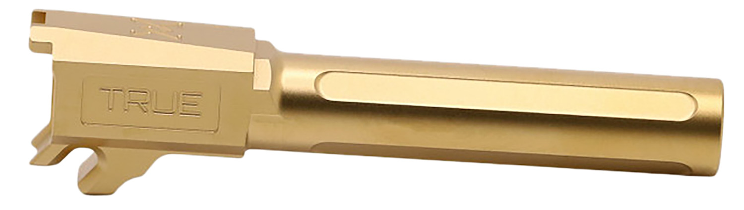 True Precision Inc TPP365XLBXG Sig 9mm Luger 3.70″ Fluted Gold TiN Stainless Steel, Fits Sig P365XL/P365X-MACRO