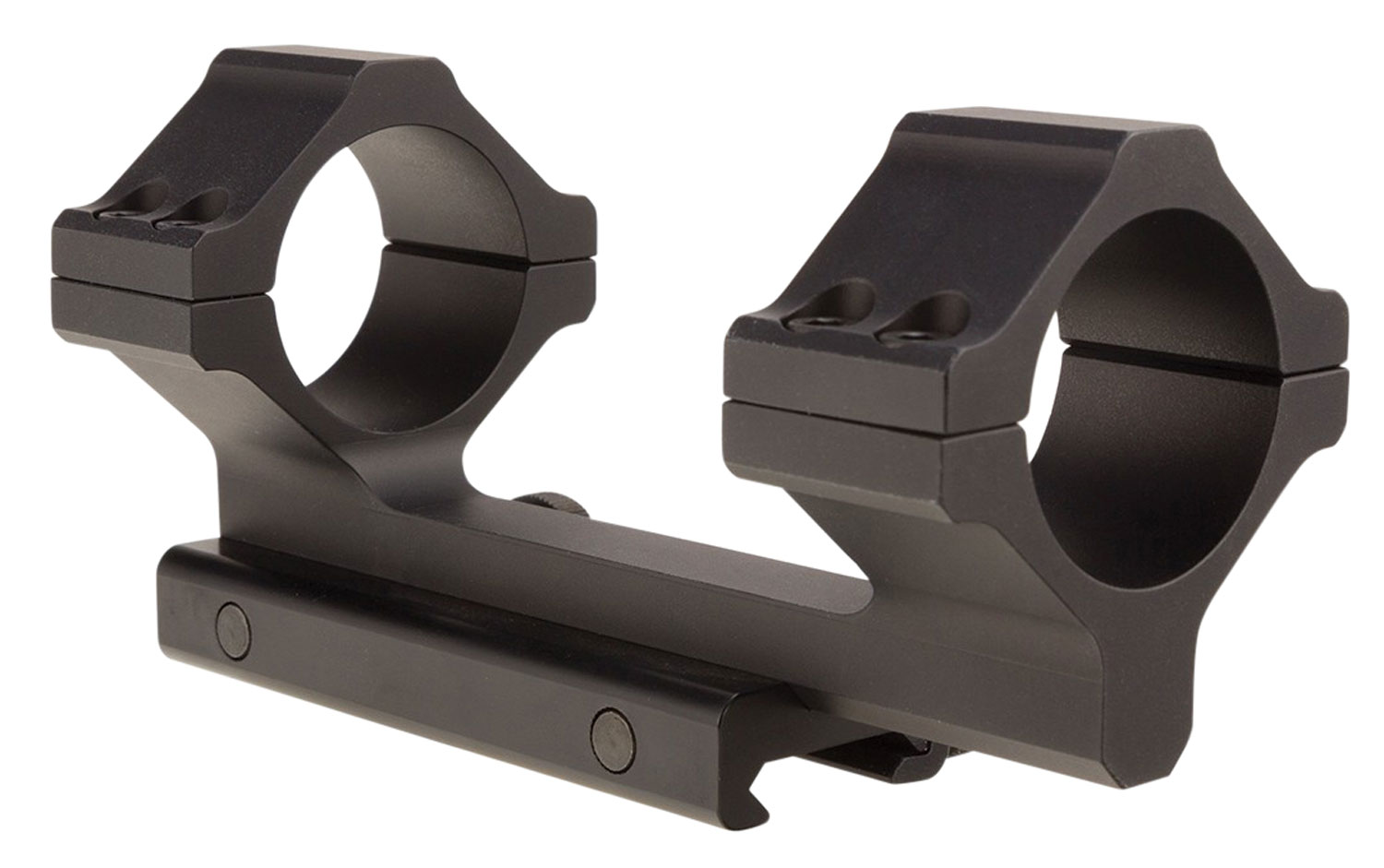 Trijicon AC22036 Colt Knob Scope Mount/Ring Combo Black Anodized Aluminum 34mm Tube, Picatinny Rail Mount, 0 MOA