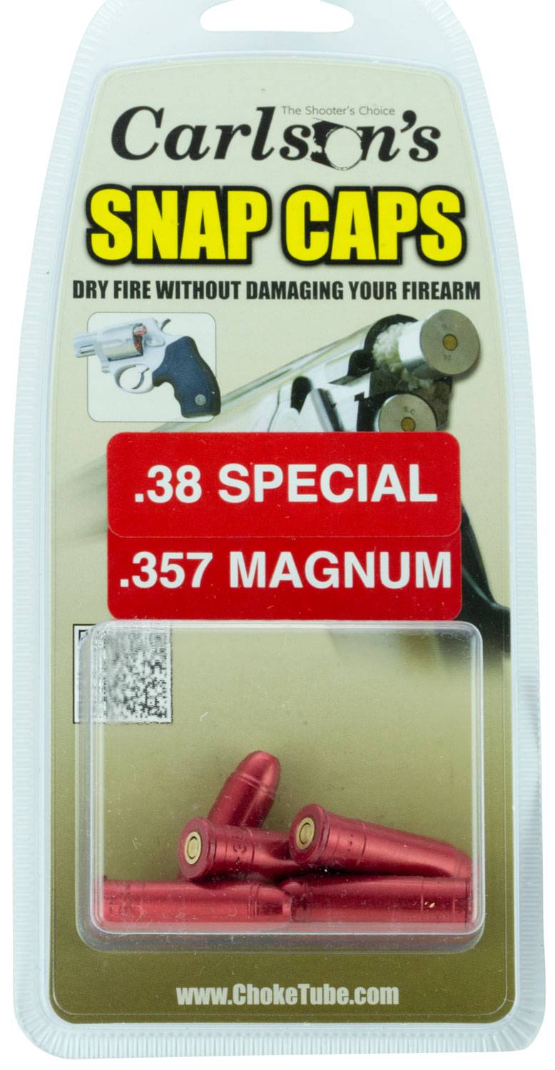Carlson’s Choke Tubes 00057 Snap Cap Pistol 38Special/357 Mag 6Pack