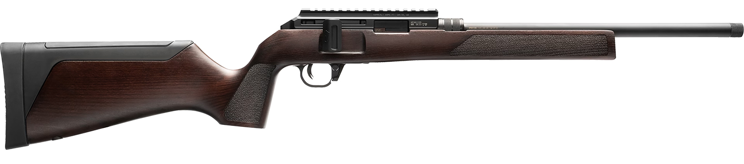 Hammerli Arms 5800100 Force B1 Sports South Exclusive 22 LR 10+1 16.10″ Black Threaded Barrel, Black Receiver w/Picatinny Rail, Classic Brown Adjustable Wood Stock