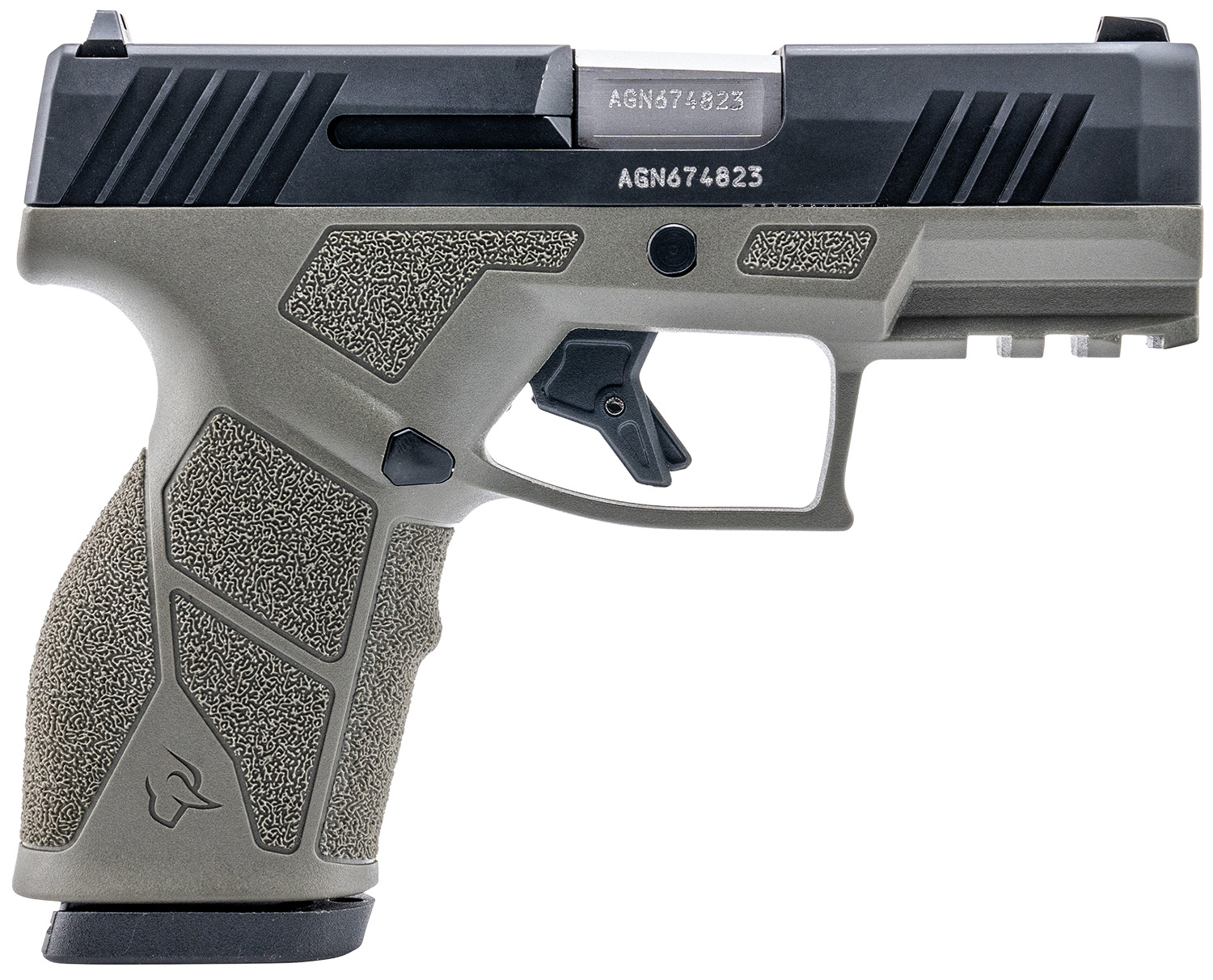 Taurus 1-GX2931O GX2 9mm Luger 13+1 3.37″ Matte Stainless Steel Barrel, Matte Black Serrated Stainless Steel Slide, OD Green Polymer Frame w/Picatinny Rail, Polymer Grip