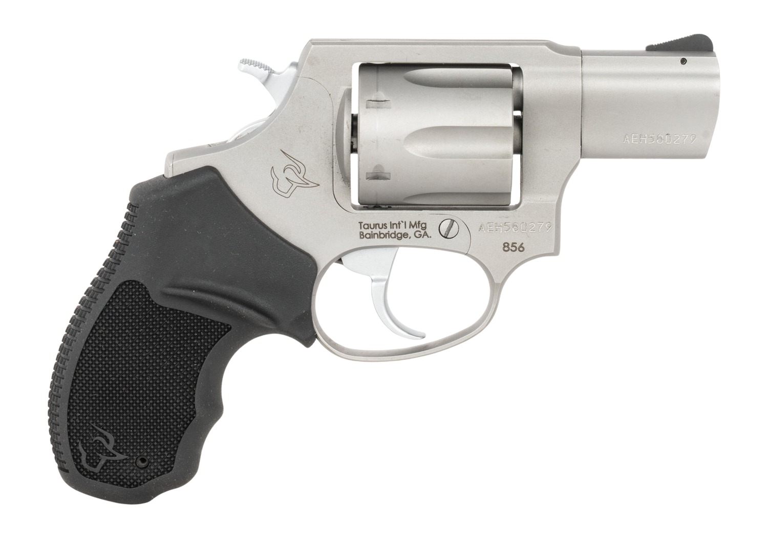 Taurus 2-85629-CK2 856 Small 38 Special +P 6 Shot 2″ Matte Stainless Steel Barrel, Cylinder & Frame, Transfer Bar Safety, Exposed Hammer