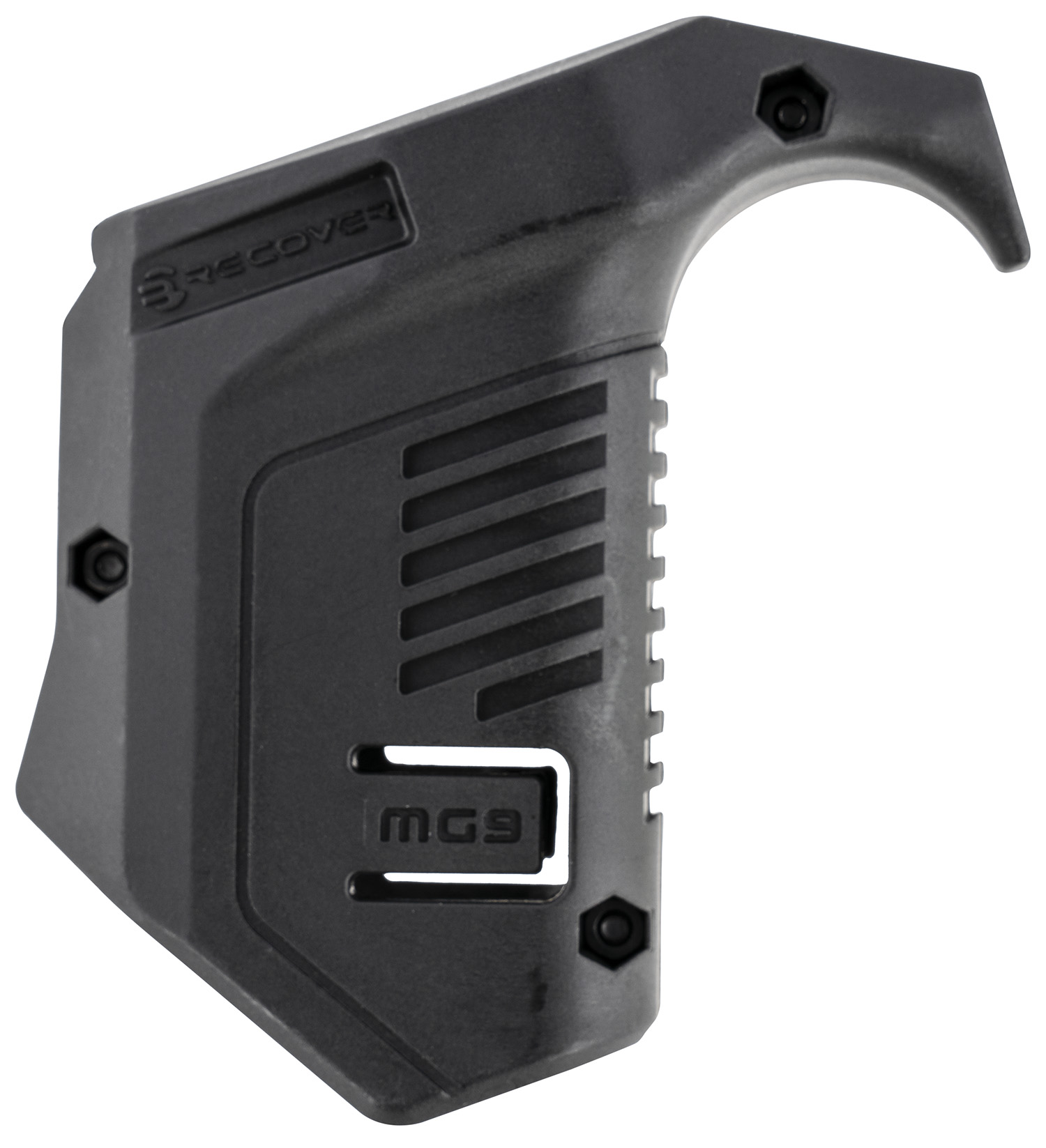 Recover Tactical MG9 Angled Mag Pouch Black Polymer, Picatinny Rail Mount, Compatible w/ Glock