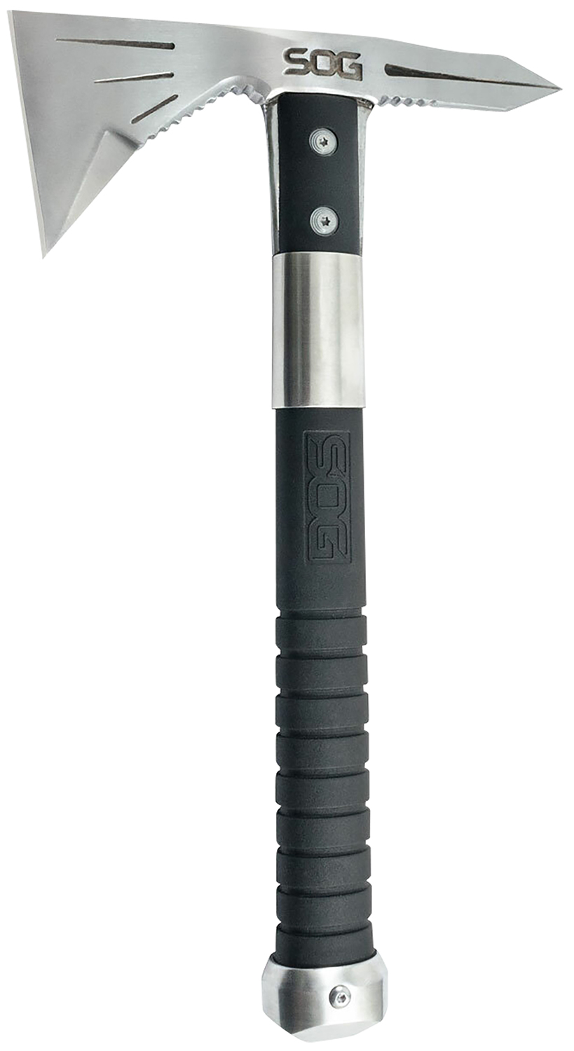 S.O.G SOGF182NCP Voodoo Hawk Mini 2.75″ Blade 3Cr13MoV SS Blade Black Side Hammer Checkering w/”SOG” GRN Handle 12.50″ Long Tomahawk