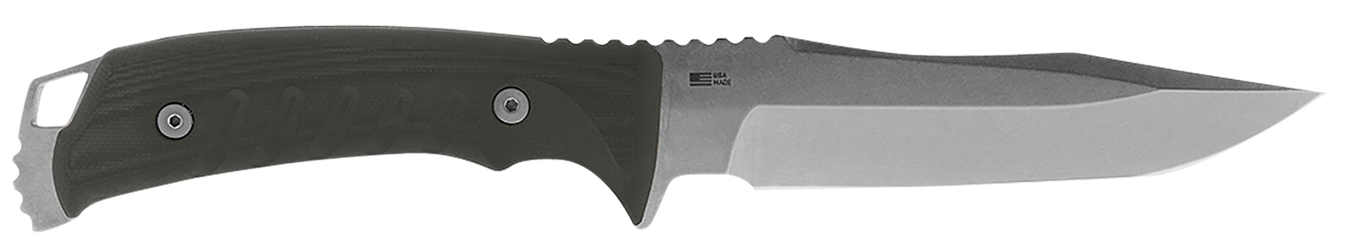 S.O.G SOG-UF1001-B Pillar 5″ Fixed Clip Point Plain Stonewashed S35VN SS Blade Black Canvas Micarta Handle Includes Sheath