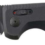 S.O.G SOG15380457 SOG-TAC Auto 3.43″ Folding Tanto Part Serrated Black TiNi Cryo D2 Steel Blade Black Micro-Textured Anodized Aluminum Handle Includes Pocket Clip