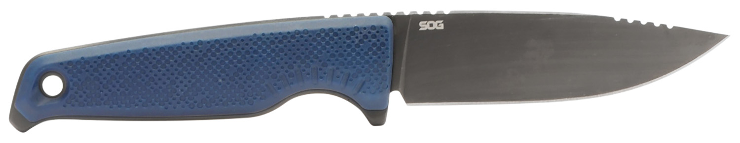 S.O.G SOG17790157 Altair FX 3.40″ Fixed Clip Point Plain Satin TiCN Cryo CPM 154 SS Blade, Squid Ink Black GRN Handle, Includes Sheath
