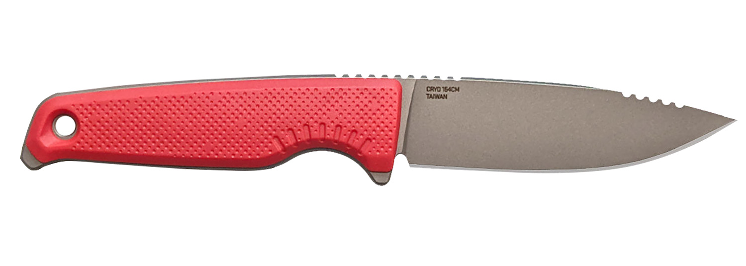 S.O.G SOG17790257 Altair FX 3.40″ Fixed Clip Point Plain Satin TiCN Cryo CPM 154 SS Blade, Canyon Red GRN Handle, Includes Sheath