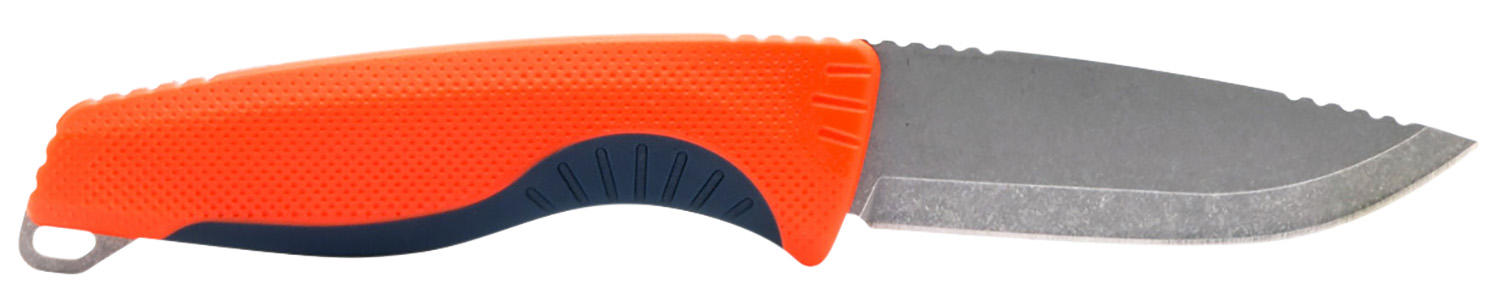 S.O.G SOG17410341 Aegis FX 3.70″ Fixed Drop Point Plain Satin 4116 Krupp SS Blade, Recue Red w/Indigo Accents GRN Handle, Includes Sheath