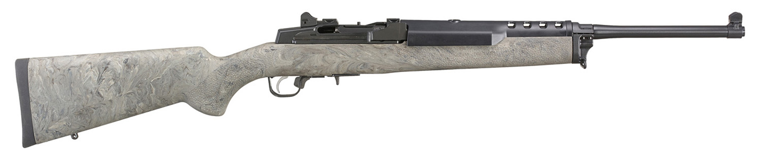 Ruger 5877 Mini-14 Tactical 5.56x45mm NATO 5+1 18.50″ Barrel, Blued Alloy Steel, Exclusive Hogue Ghillie Green Stock, Optics Ready