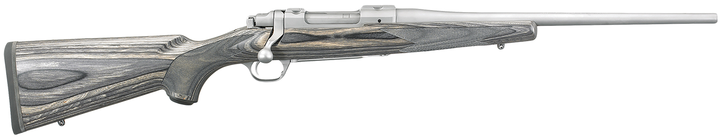 Ruger 17110 Hawkeye Compact 308 Win 4+1 16.50″ Matte Stainless Steel Barrel, Integral Scope Mounts Stainless Steel Receiver, Black Fixed Laminate Stock