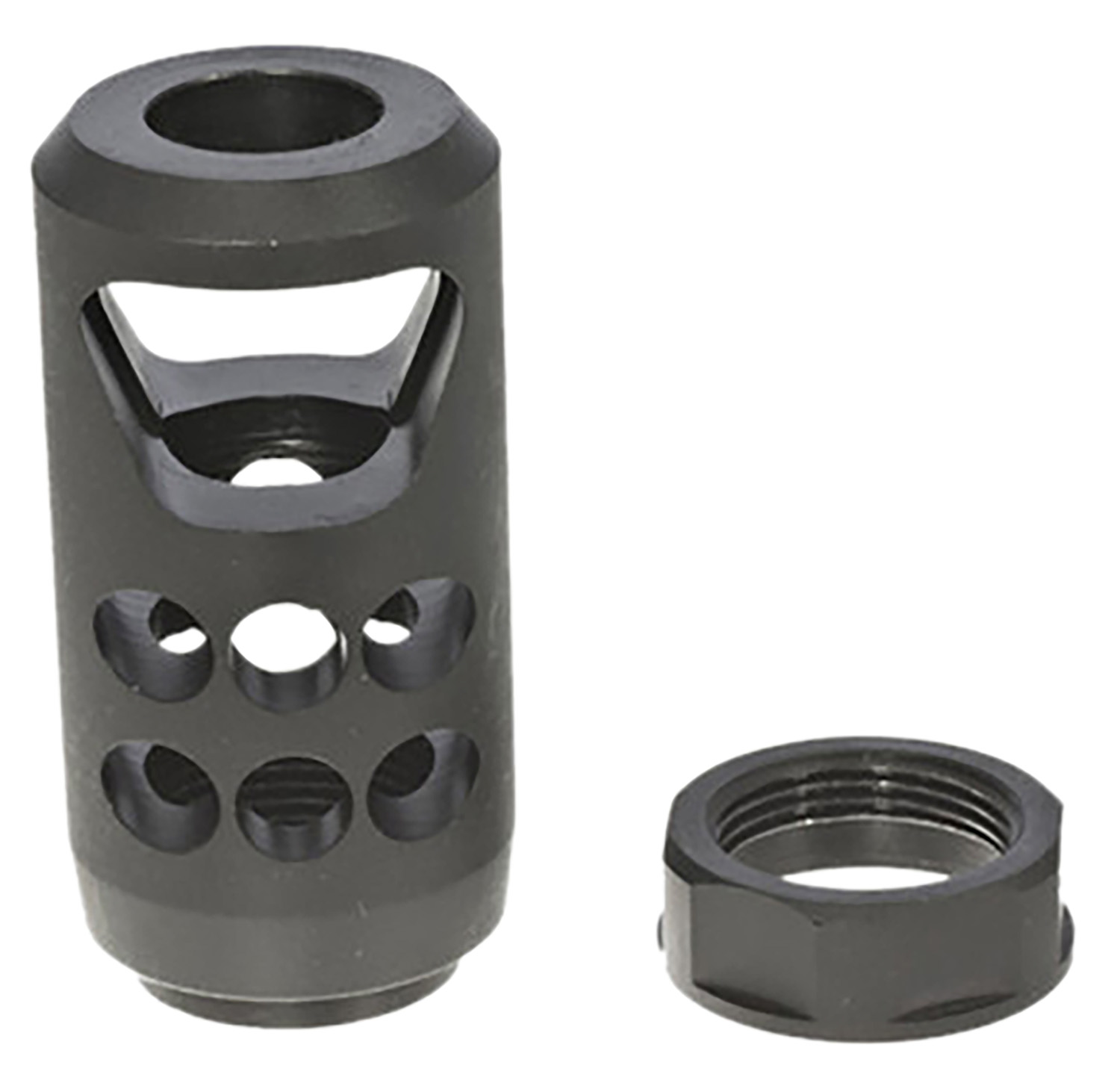 Ruger 90641 American Muzzle Brake Black Matte Steel 11/16″x24 Threads, 2.20″ OAL, 1″ Diameter 45-70 Gov/450 Bushmaster