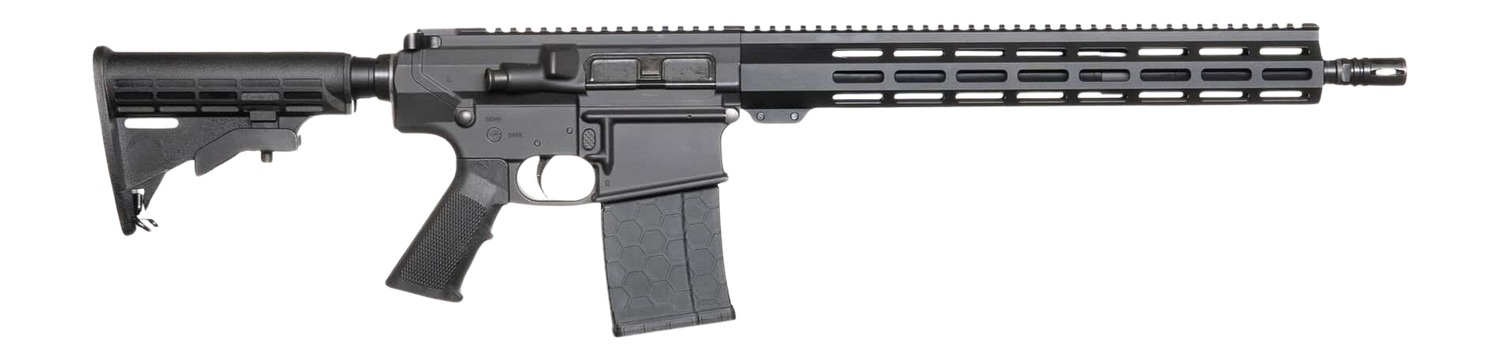 Andro Corp Industries 30816DBFORGED ACI-10 Divergent 308 Win 20+1 16″ Black Nitride Threaded Barrel, Black Cerakote Aluminum Receiver w/Picatinny Rail, M-LOK Handguard, M4 Black Polymer Stock, A2 Grip