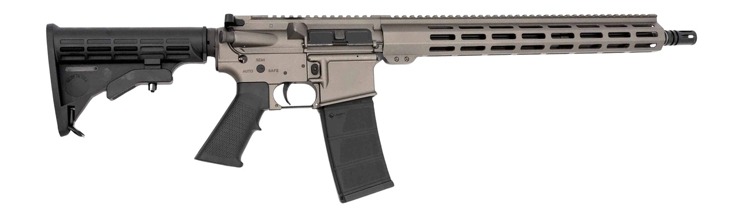 Andro Corp Industries 55616BBTUNG Bravo Bravo 5.56 NATO 30+1 16″ Black Nitride Threaded Barrel, Tungsten Aluminum Receiver w/Picatinny Rail, M-LOK Handguard, M4 Black Polymer Stock, Black A2 Grip