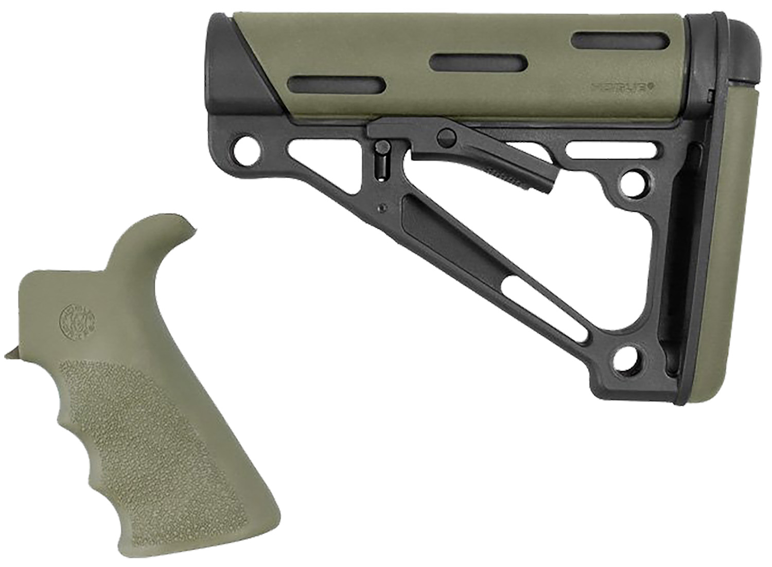 Hogue 15256 OD Green Fits AR-15/M16