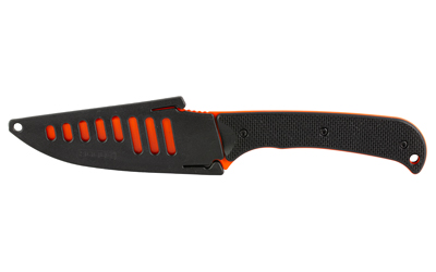 HOGUE EXTRAK XL 3.9″ BLK/OR W/SHEATH