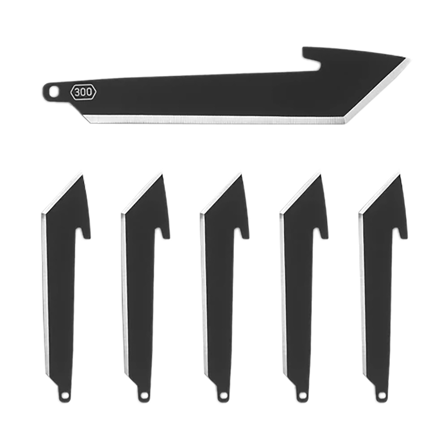 Outdoor Edge RRT30K6C 3″ Tanto Plain Black Oxide 420J2 SS Blade 6 Blades
