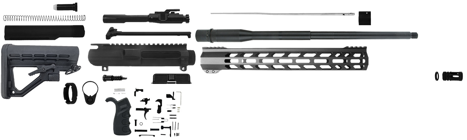 TacFire SSRK308LPK20BN AR Build Kit Sports South Exclusive 308 Win AR-10 Black Nitride 5/8″x24