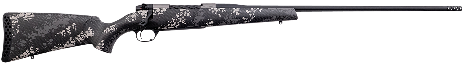 Weatherby MBT20N257WR8B Mark V Backcountry 2.0 Ti 257 Wthby Mag 3+1 26″ Barrel, Graphite Black Cerakote Metal Finish, Black with Gray/White Sponge Accents Peak 44 Blacktooth Stock