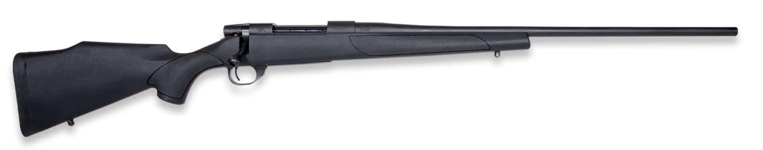 Weatherby VTX223RR16T Vanguard Obsidian 223 Rem 5+1 16″ Blued Threaded Barrel, Blued Stainless Steel Drilled & Tapped Receiver, Black Monte Carlo Synthetic Stock