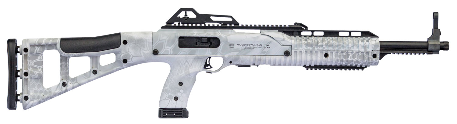Hi-Point 4595TSKRYP 4595TS Carbine 45 ACP 17.50″ 9+1 Kryptek Yeti Black All Weather Skeletonized Stock Kryptek Yeti Polymer Grip