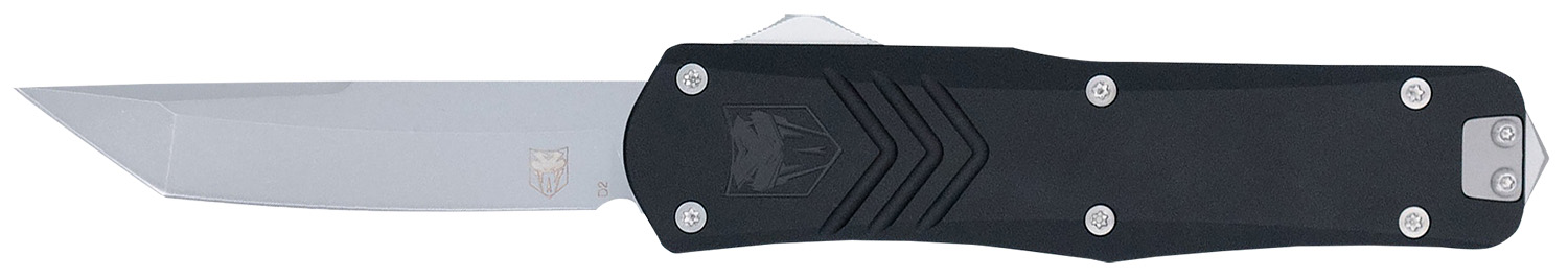 CobraTec Knives MBLKFSXGEN3TNS FS-X Gen III Medium 3″ OTF Tanto Plain Stonewashed D2 Steel Blade, 4.68″ Aluminum Handle