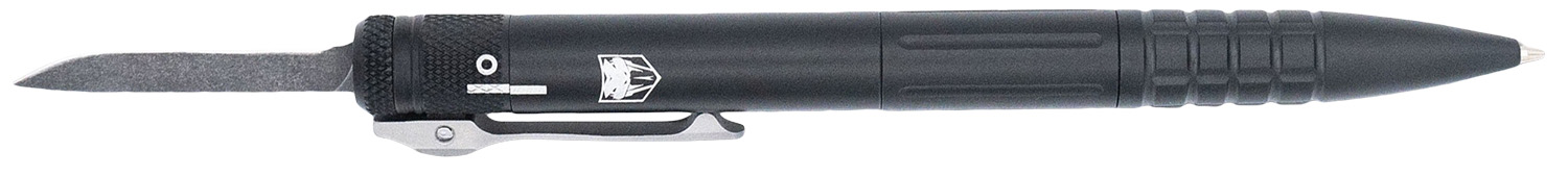 CobraTec Knives CNCOTFPBLKGEN2 Tactical Pen Gen II Black Aluminum D2 Steel Blade, Includes Pocket Clip