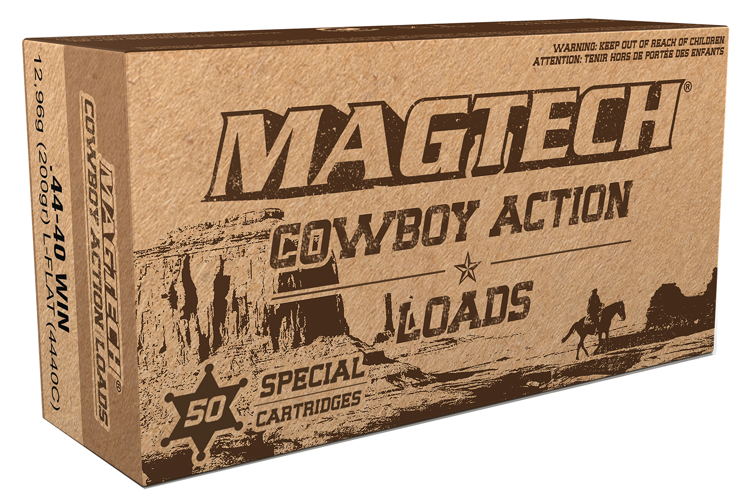 Magtech 4440C Cowboy Action 44-40Win 200gr Lead Flat Nose 50 Per Box/20 Case