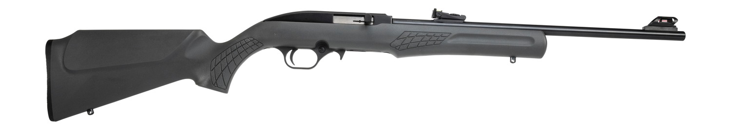 Rossi RS22L1811G RS22 22 LR 10+1 18″ Black Matte Barrel, Black Aluminum 3/8″ Dovetail Receiver, Fixed Gray Synthetic Stock