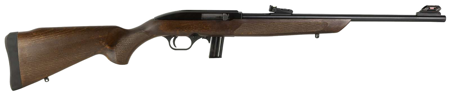 Rossi RS22L1811WD RS22 Full Size 22 LR 10+1 18″ Matte Black Steel Barrel, Matte Black Receiver, Fixed Hardwood Stock