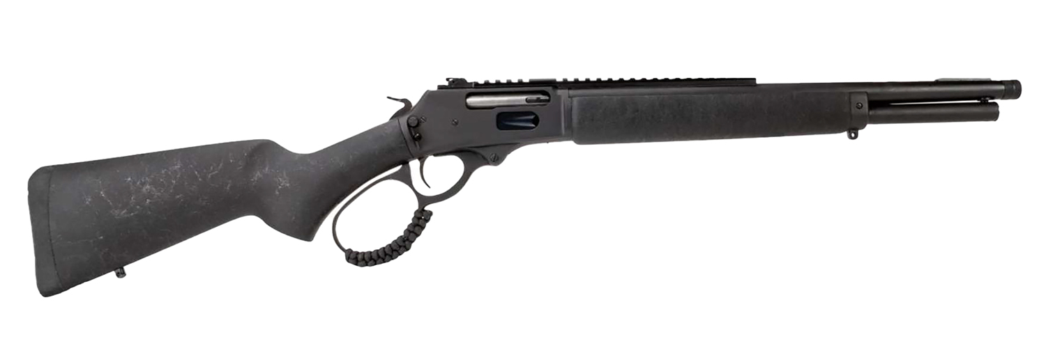 Rossi 950444161TB R95 Trapper 444 Marlin 5+1 16.50″ Black Oxide Threaded Barrel, Black Oxide Picatinny Rail Alloy Steel Receiver, Fixed Black Polymer Stock