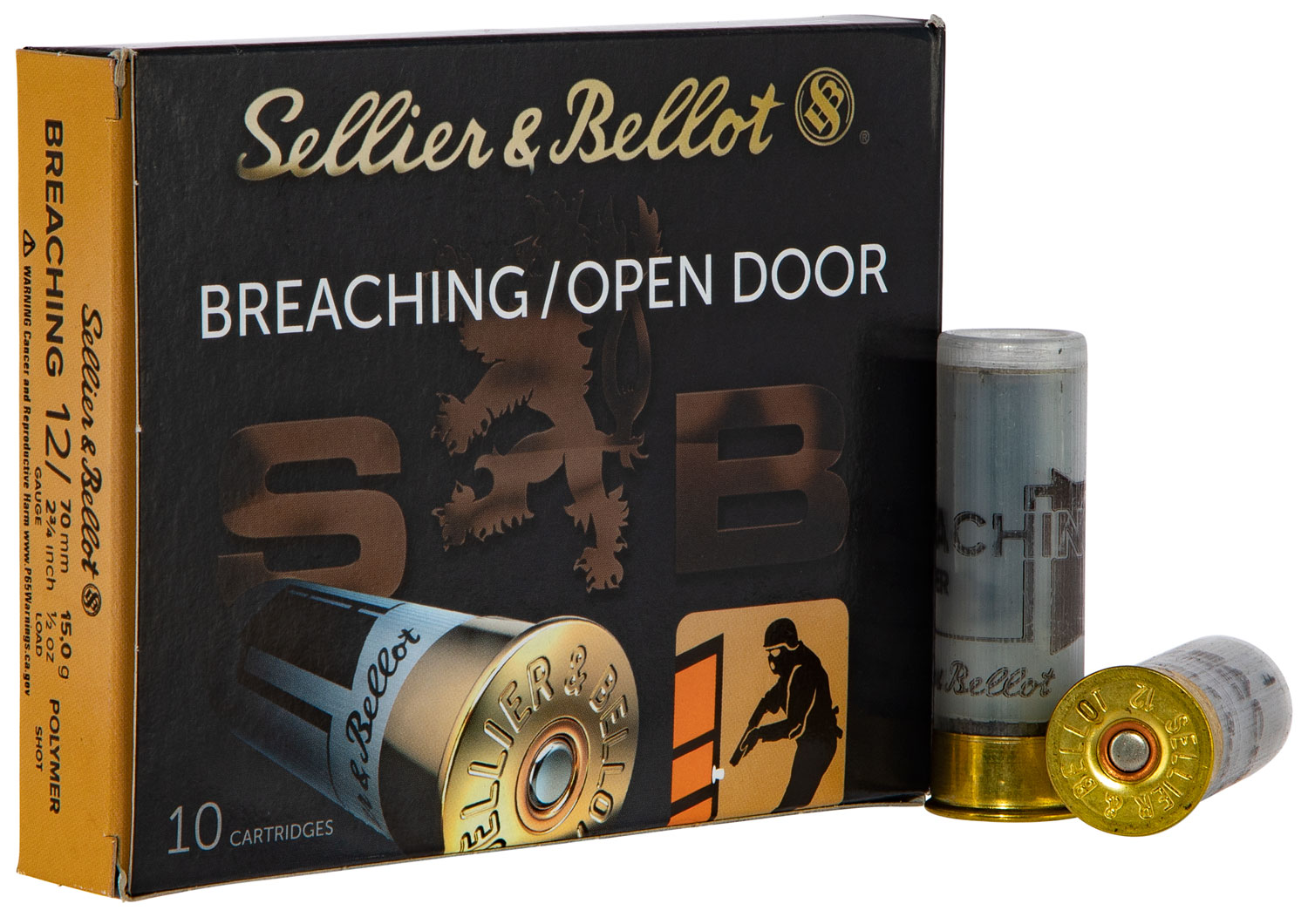 Sellier & Bellot SB12BR Breaching 12Gauge 2.75″ 1/2oz 10 Per Box/25 Case