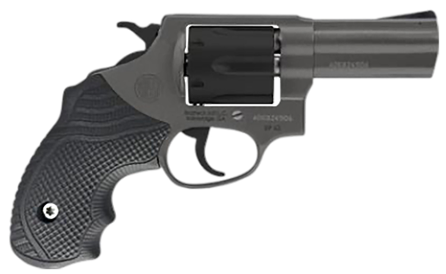 Rossi 2RP631CLOK RP63 Small Frame 357 Mag/38 Special +P 6rd 3″ Tungsten Cerakote Stainless Steel Barrel, Matte Black Cylinder, Tungsten Cerakote Stainless Steel Frame, Black LOK Grip