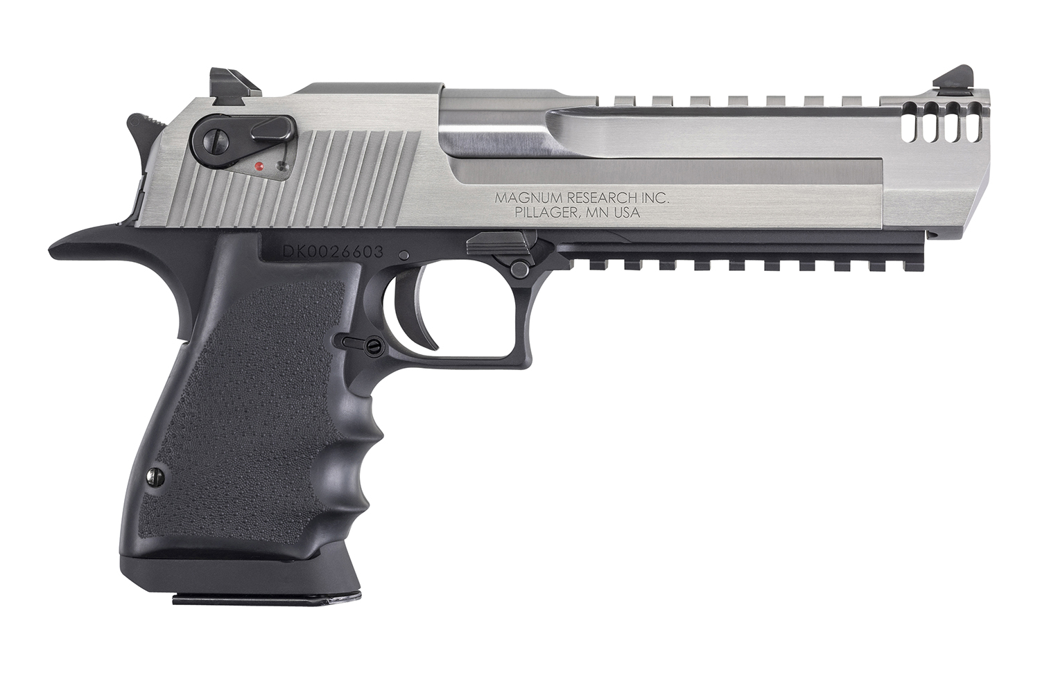 Magnum Research DE44ASIMB Desert Eagle Mark XIX L6 44 Rem Mag 6″ 8+1 Black Hardcoat Anodized Aluminum Frame Stainless Steel Slide Black Polymer Grip