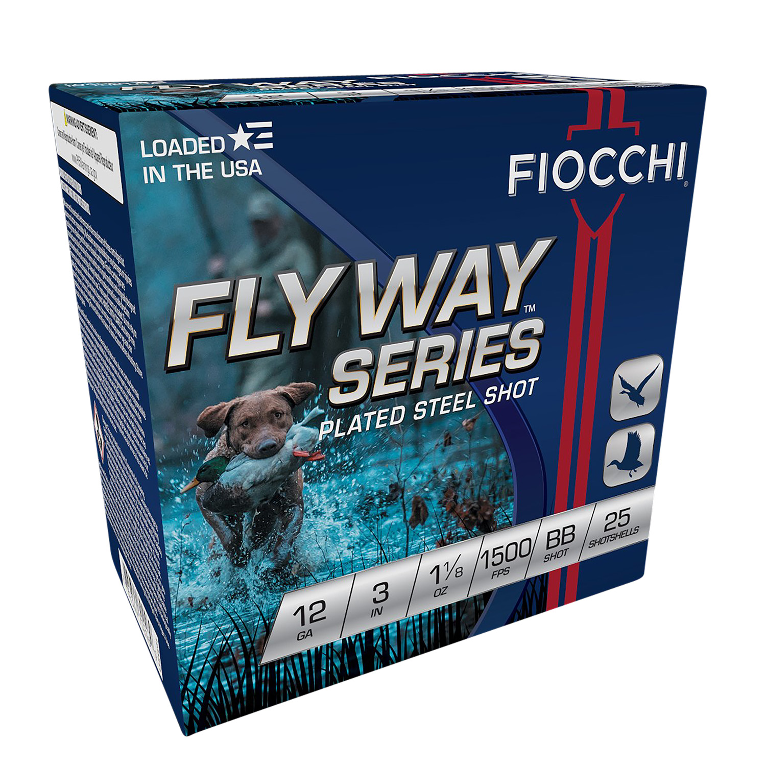 Fiocchi 123STBB Flyway 12Gauge 3″ 1 1/8oz BBShot 25 Per Box/10 Case