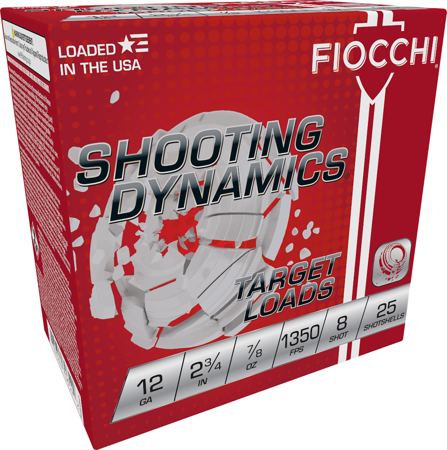 Fiocchi 12SD78H8 Shooting Dynamics Target 12Gauge 2.75″ 7/8oz 8Shot 25 Per Box/10 Case