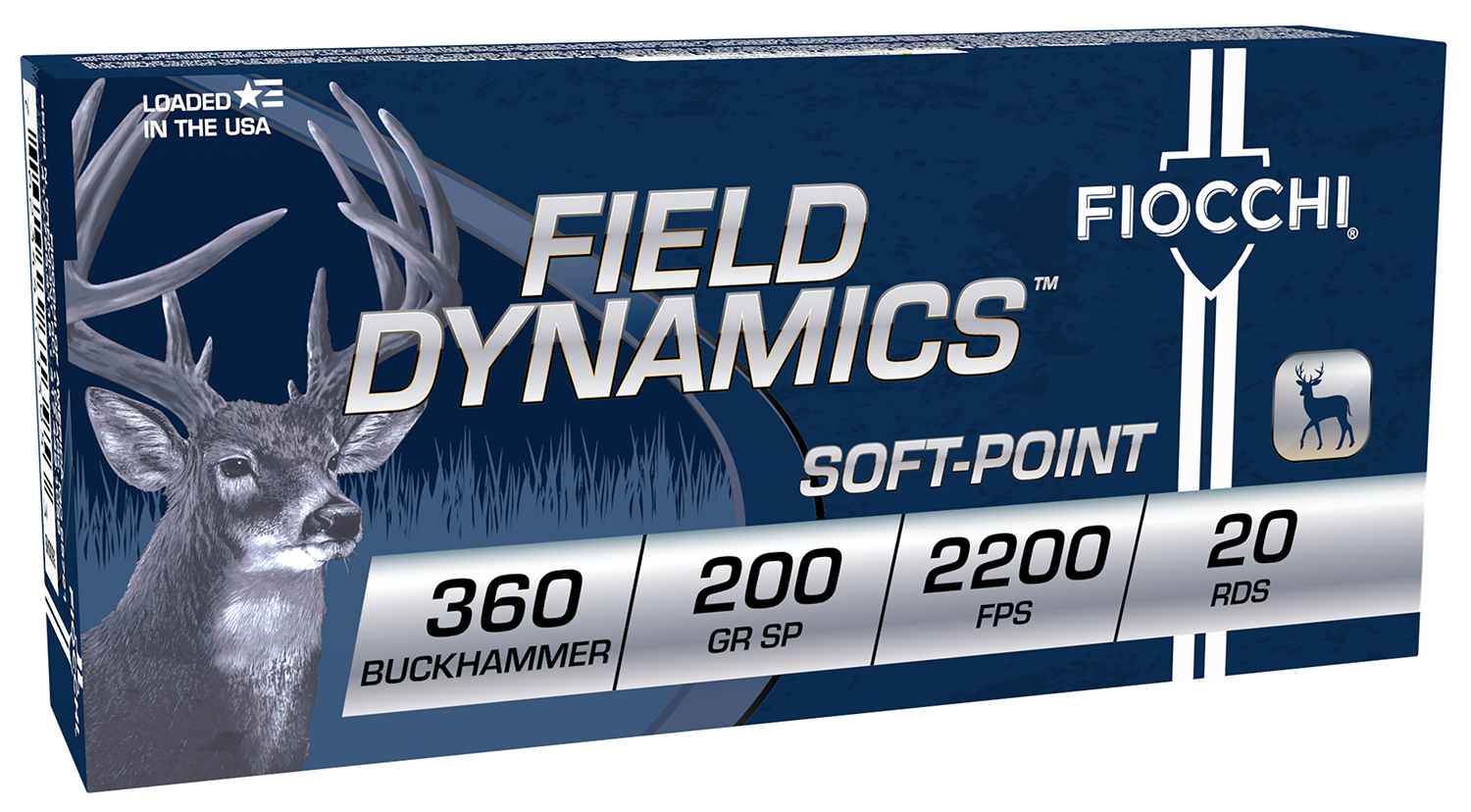 Fiocchi 360BHB Field Dynamics 360Buckhammer 200gr Soft Point 20 Per Box/10 Case