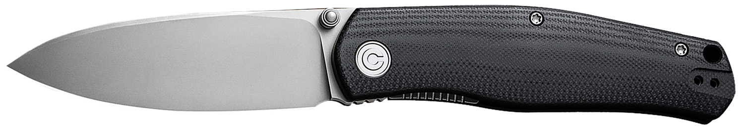 Civivi Knives C22007-1 Sokoke  EDC 3.35″ Folding Drop Point Plain Bead Blasted 14C28N Steel Blade, Black G10 Handle