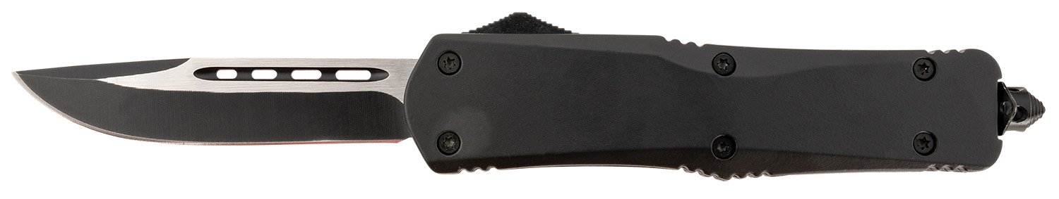 Steel River Knives T624BDP Spartan 3.75″ Drop Point Black/Silver 440C SS Blade 5.5″ Black Aluminum Zinc Alloy Handle