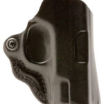 DeSantis Gunhide 019BAE1Z0 Mini Scabbard  OWB Black Leather Belt Slide Fits Glock 26/29 Right Hand